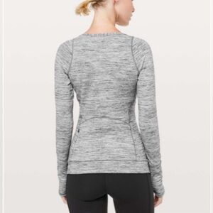 Lululemon Athletica Cypress Kiss long sleeve space dyed top gray size 6